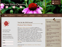 Tablet Screenshot of cherryvalleyorganics.com